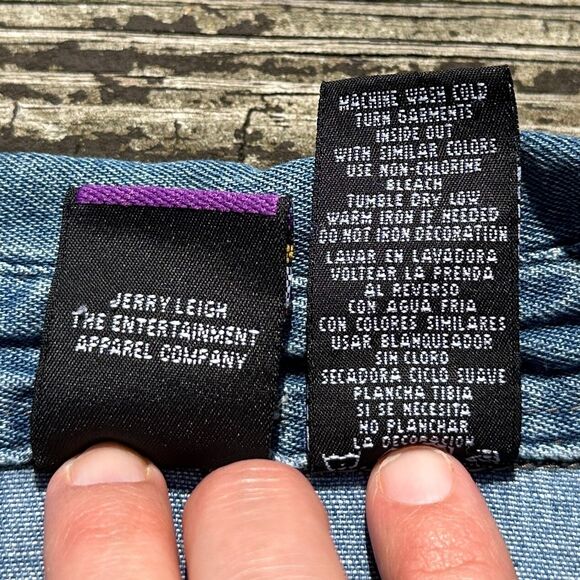 Vtg 90s Disney Mickey Mouse Chambray Denim Shirt Womens 18/20 Plus Sleeveless - Picture 9 of 9